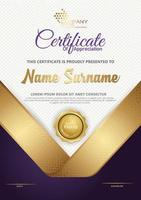 certificate template with luxury and elegant texture pattern background, diploma,Vector illustration vector