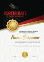 certificate template with luxury and elegant texture pattern background, diploma,Vector illustration vector