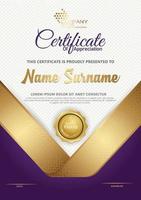 certificate template with luxury and elegant texture pattern background, diploma,Vector illustration vector