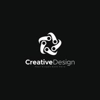 vector de diseño de plantilla de logotipo de logotipo abstracto
