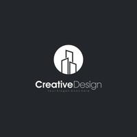 Abstract Simple Elegant Real Estate Logo vector