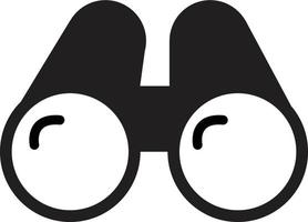 black binoculars icon. flat style. black binoculars. binoculars sign. vector