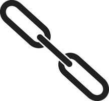 icono de enlace de cadena sobre fondo blanco. símbolo de enlace de cadena. señal de enlace de cadena. vector
