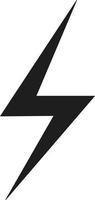 lightning bolt icon on white background. flat style. lightning bolt icon for your web site design, logo, app, UI. eletric power sign. perfect black symbol. vector