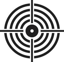 target icon on white background. flat style. crosshair sign. target symbol.