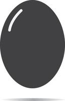 egg icon isolated on white background. egg sign. flat style. vector