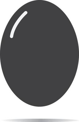 egg icon isolated on white background. egg sign. flat style.