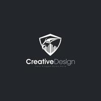 Eagle Logo Design Real Estate Design vector