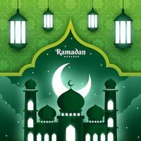 concepto de elemento ramadan kareem vector