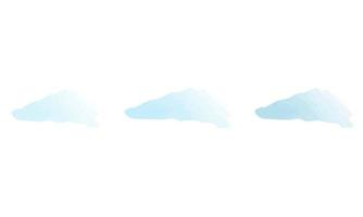 abstract of blue clouds on white background vector