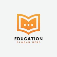 Abstract modern educational logo design, Colorful gradient education logo design vector