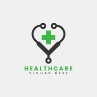 Creative abstract modern clinic hospital logo design, colorful gradient clinic logo design vector