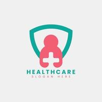 Creative abstract modern clinic hospital logo design, colorful gradient clinic logo design vector