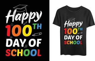 felices 100 dias de escuela vector