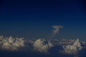variaciones de nubes desde aviones foto