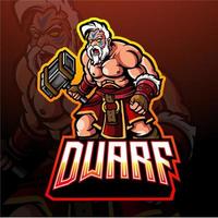 dwarf esport logo mascot design