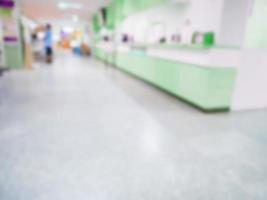 Abstract blur hospital background photo