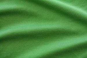 crumpled green fabric texture background photo