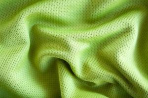 Fondo de textura de tela de ropa deportiva, vista superior de la superficie textil de tela foto