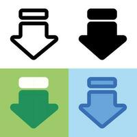 Illustration vector graphic of Download Icon. Perfect for user interface, new application, etc