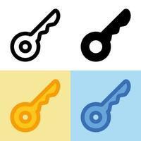 Illustration vector graphic of Key Icon. Perfect for user interface, new application, etc