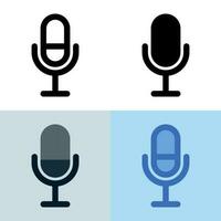 Illustration vector graphic of Microphone Icon. Perfect for user interface, new application, etc