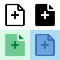 Illustration vector graphic of New File Icon. Perfect for user interface, new application, etc