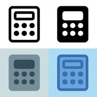 ilustración vectorial gráfico del icono de la calculadora. perfecto para interfaz de usuario, nueva aplicación, etc. vector