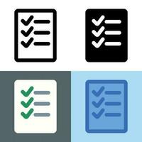 Illustration vector graphic of Checklist Icon. Perfect for user interface, new application, etc