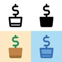 Illustration vector graphic of Investment Icon. Perfect for user interface, new application, etc