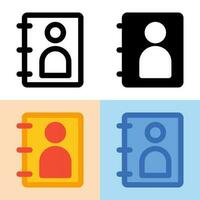 Illustration vector graphic of Contact Icon. Perfect for user interface, new application, etc