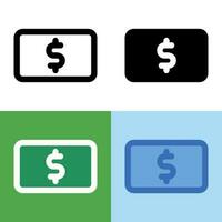 gráfico vectorial ilustrativo del icono del dinero. perfecto para interfaz de usuario, nueva aplicación, etc. vector