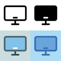 Illustration vector graphic of Monitor Icon. Perfect for user interface, new application, etc