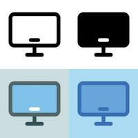 Illustration vector graphic of Monitor Icon. Perfect for user interface, new application, etc