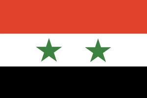 bandera de Siria. colores y proporciones oficiales. bandera nacional de siria. vector