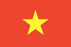 bandera de vietnam colores y proporciones oficiales. bandera nacional de vietnam. vector