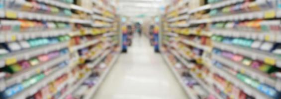 supermarket in blurry for background photo