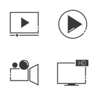 Simple vector icon Movie