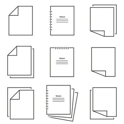 Vector illustration on the theme document