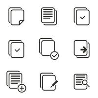 Vector illustration on the theme file document icons