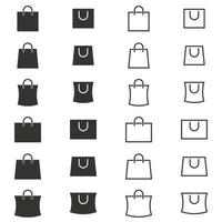 Vector illustration on the theme shopping bag icon