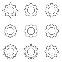 Vector illustration on the theme Settings