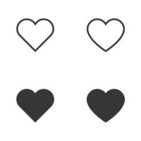 Simple vector icon Heart