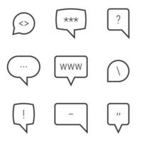 message bubble vector icon