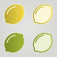 Lemon, lime vector