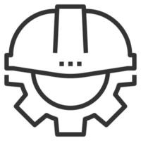 ENGINEERING LINE ICON LOGO VECTOR