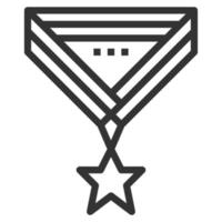 vector de logotipo de icono de línea de premio