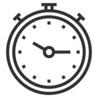 TIME MANAGEMENT LINE ICON LOGO VECTOR