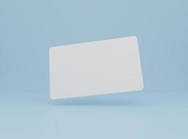 Modern business card mockup template with clipping path. Mock-up design for presentation branding, corporate identity, advertising, personal, stationery, graphic designers presentations. 3d Rendering photo