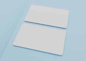 Modern business card mockup template with clipping path. Mock-up design for presentation branding, corporate identity, advertising, personal, stationery, graphic designers presentations. 3d Rendering photo